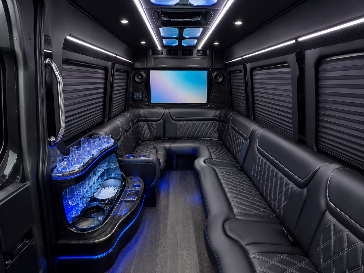 rather than splitting your group into cars for the drive to denver or boise rent one bus