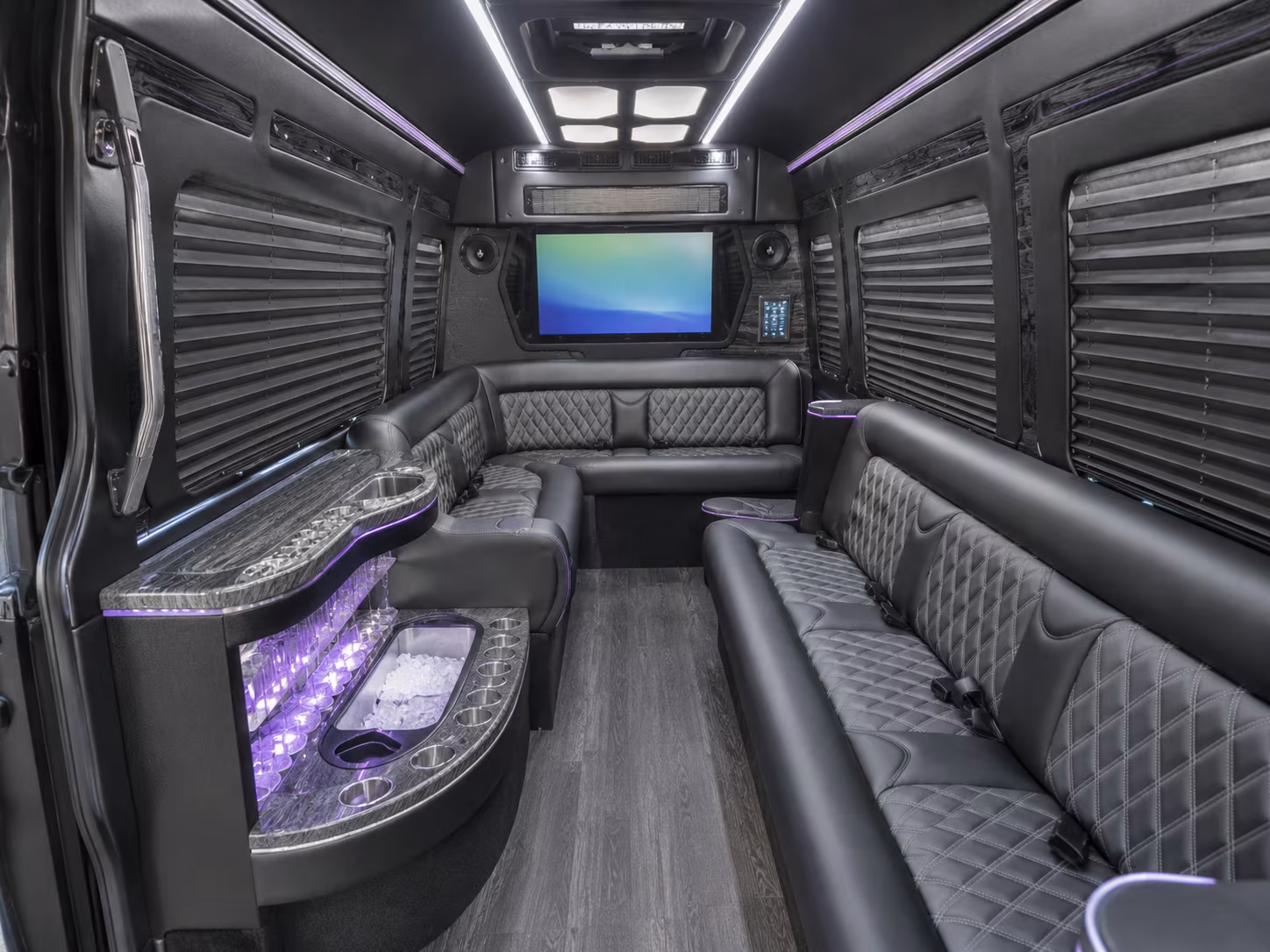 west jordan 30 passenger party bus interior